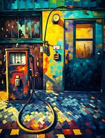 Zeitreise in Farben: Die vergessene Tankstelle