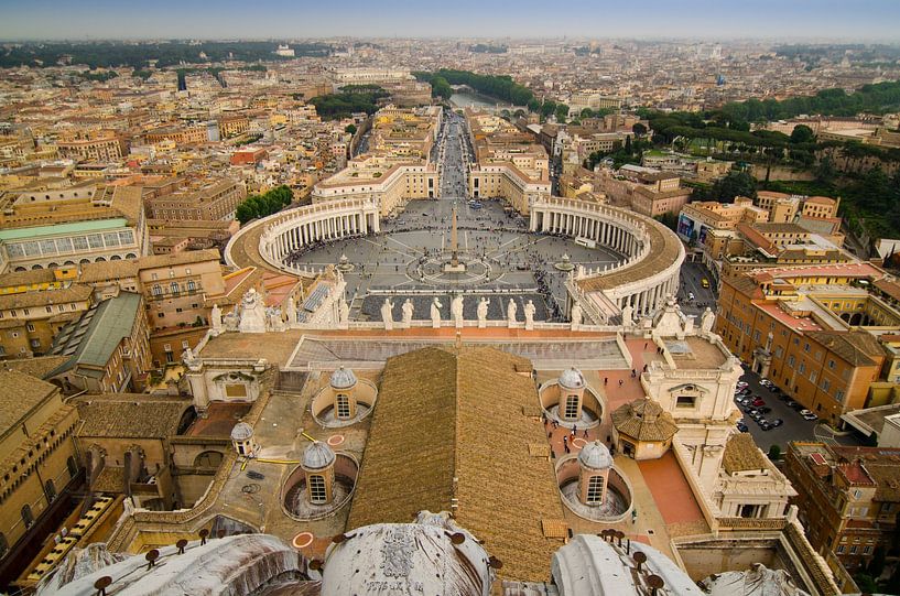 St Peter's Square from St Peter's Basilica in the Vatican by MADK