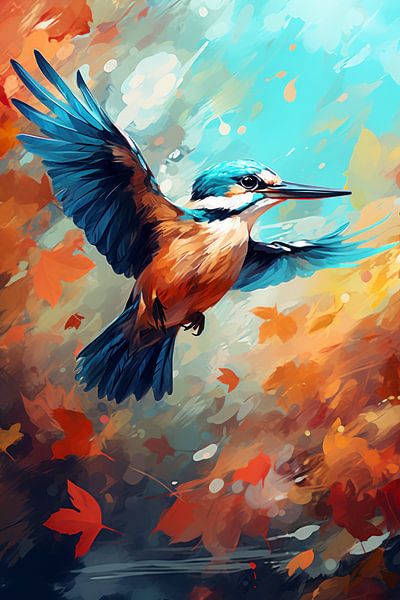 Kingfisher - Joie colorée par New Future Art Gallery