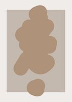 Bright - grafische vorm op een beige achtergrond