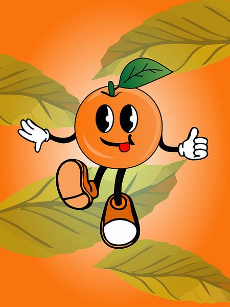 Orange dansante par Kelly R Hayes