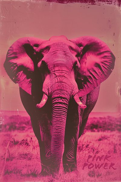 Pink Power | Eléphant rose par Frank Daske | Foto & Design