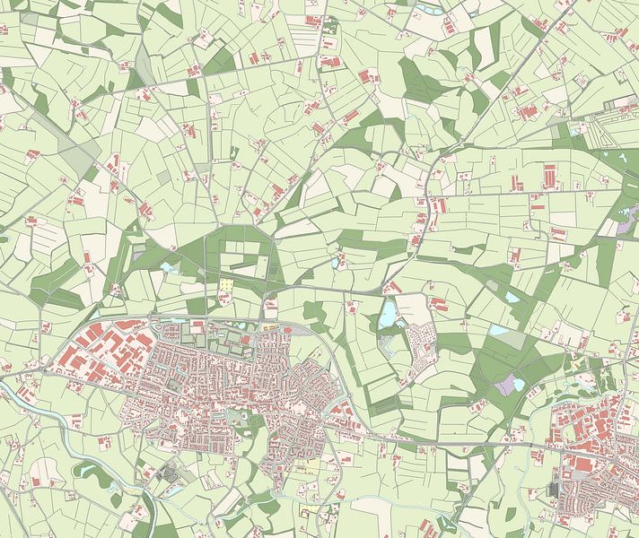 Karte von Scherpenzeel von Rebel Ontwerp