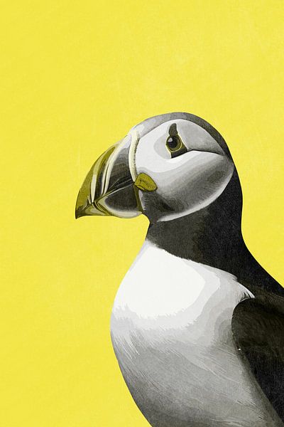 Puffin in Yellow by Whale & Sons