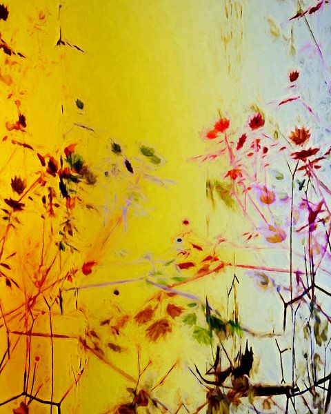 Flowers and Leaves by Angel Estevez