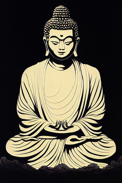 Poster de Bouddha par Bert Nijholt