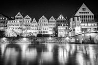 Tübingen bei Nacht an der Neckarbrücke