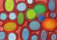 Abstract Moving Round Shapes Pattern 