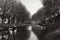 L'anneau autour de Breda en noir et blanc