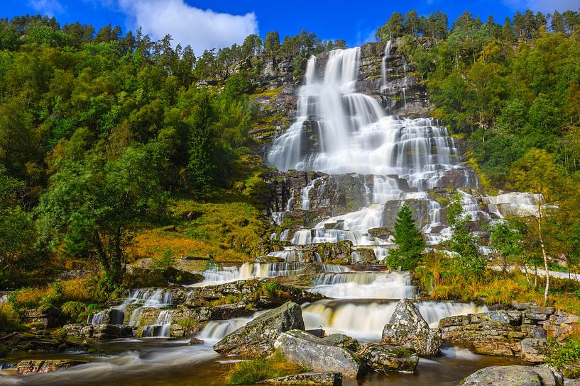 Tvindefossen waterfall, Norway by Henk Meijer Photography