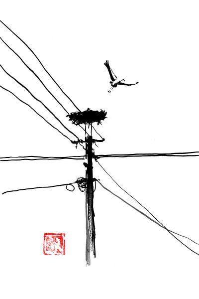 taking off storke par Péchane Sumie