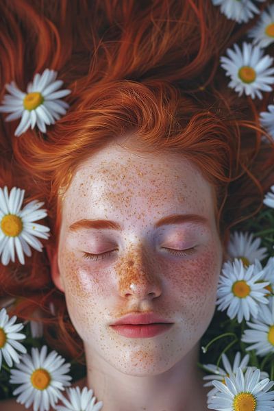 Tranquil beauty with daisies by Poster Art Shop