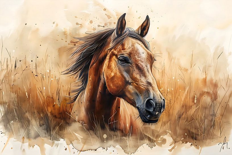 Horse sketch by PixelPrestige