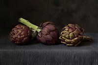 Still life with three artichokes