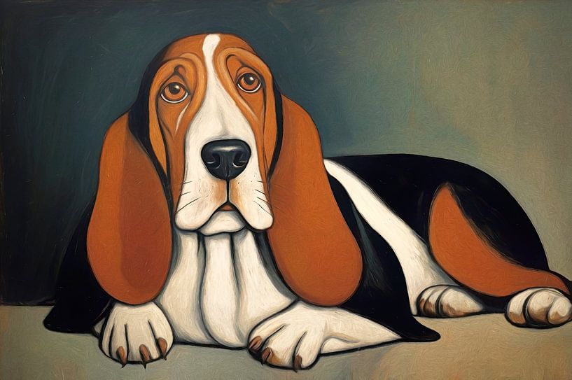 Jodokus, the basset by Jutta Maria Pusl