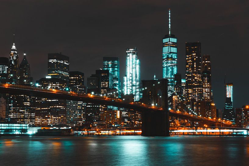Majestueux panorama de Manhattan la nuit par Milan Markovic