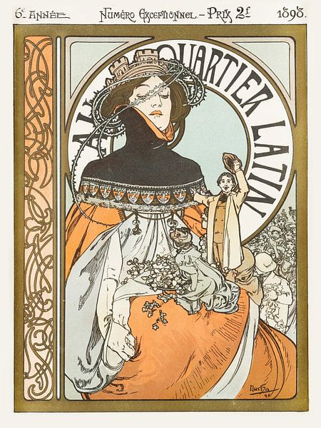 Alfons Mucha - Au quartier Latin von Old Masters
