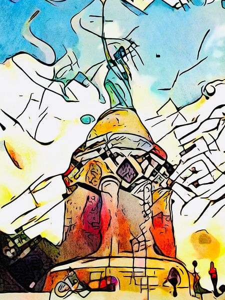 Kandinsky trifft..Hermannsdenkmal von zam art