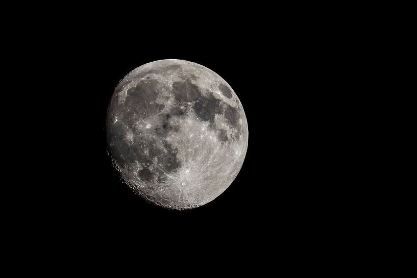 Der Mond, immer schön, auf diesem Bild zu 94% sichtbar! von Rob Smit