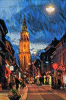 Martinitoren von Oosterstraat im Stil von Soutine