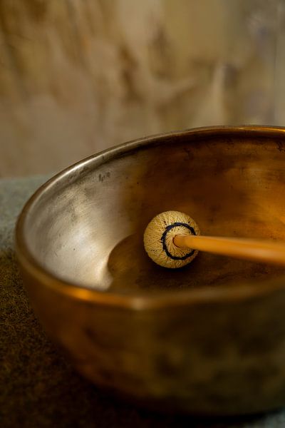 Singing bowl in earth tones by Paula Ketz