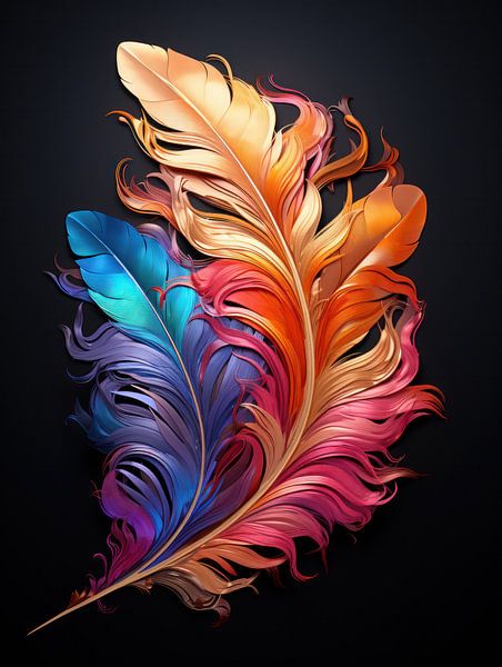 Danse des couleurs et des plumes par Eva Lee