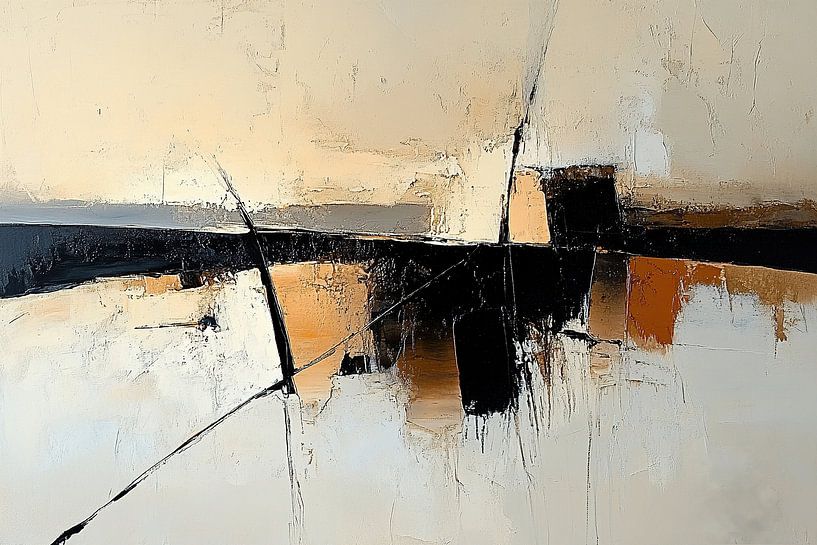 Beige Abstrakt von Zen und Mehr