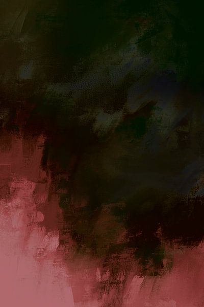 Abstraktes Gemälde &quot;Dunkle Nacht&quot; von Studio Allee