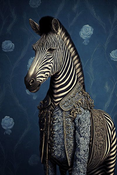 Klassisches Porträt eines Zebras von Vlindertuin-Art