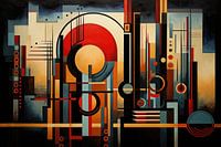 Landschaft surreal abstrakt und bizarr im Art Deco Stil