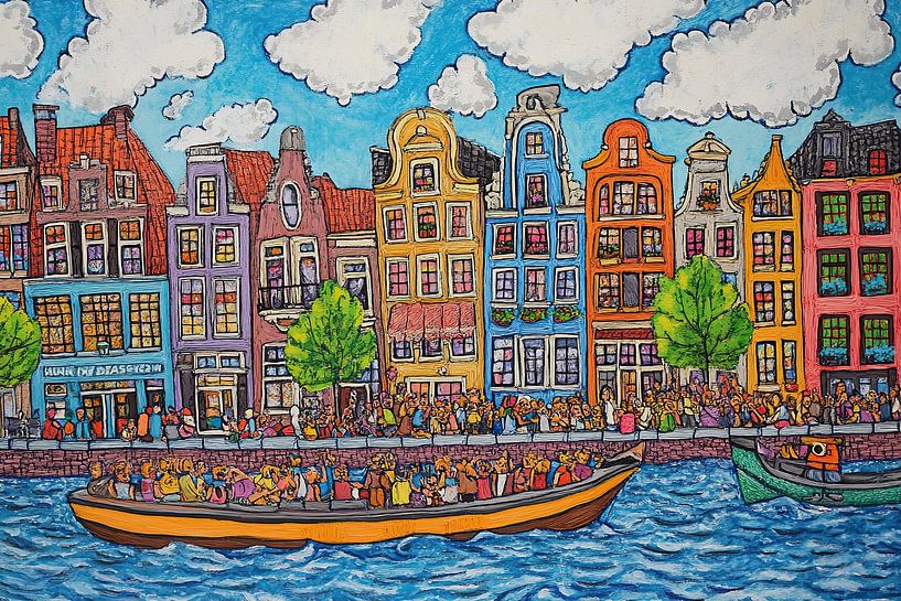 Amsterdam von Abstraktes Gemälde