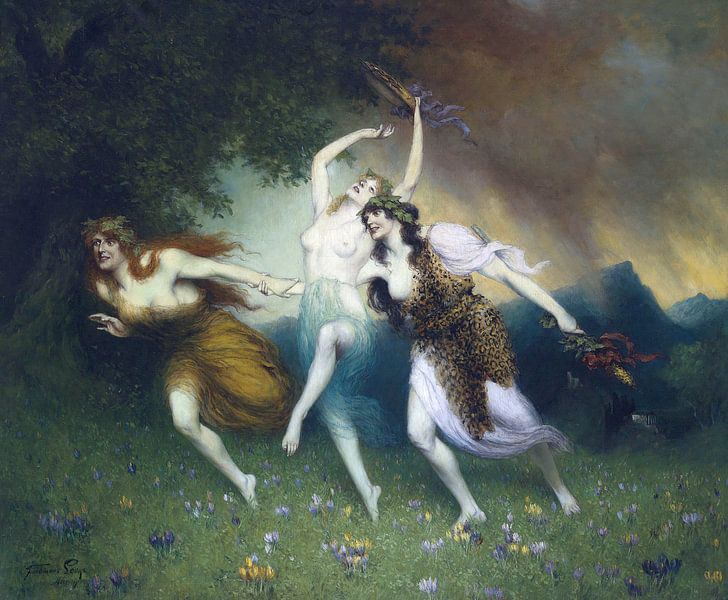 les vols des Nymphes, Ferdinand Leeke. par Atelier Liesjes