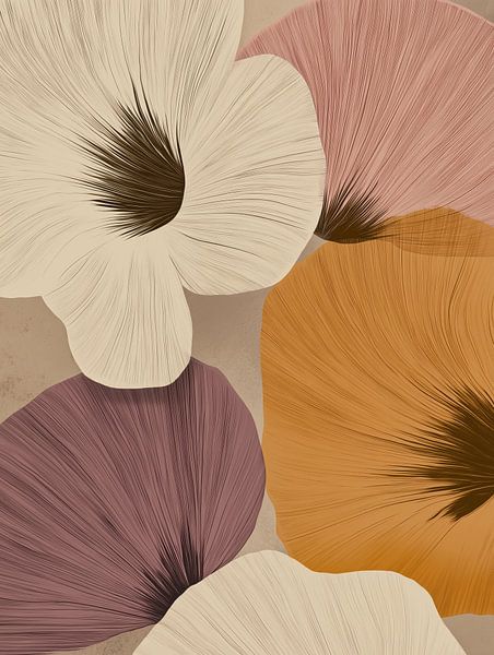 Fleurs brunes et violettes par Bert Nijholt