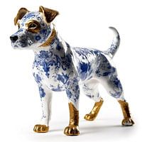 Jack Russel Delft Blauw