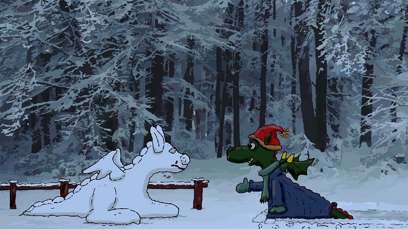 Le dragon des neiges par HEUBEERE Cartoons