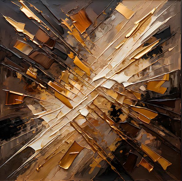 3D golden brown by FoXo Art