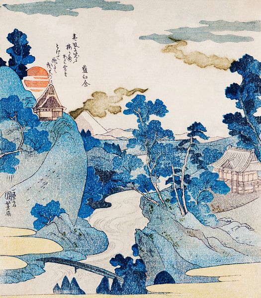 Abendlicher Blick auf den Fuji, Utagawa Kuniyoshi von Meisterhafte Meister