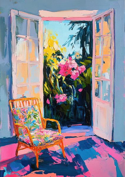 Blumengarten im Stil von Matisse von Niklas Maximilian