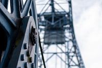 Peace Bridge Willebroek in closeup