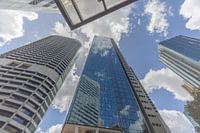 Skyscrapers from below (colour)