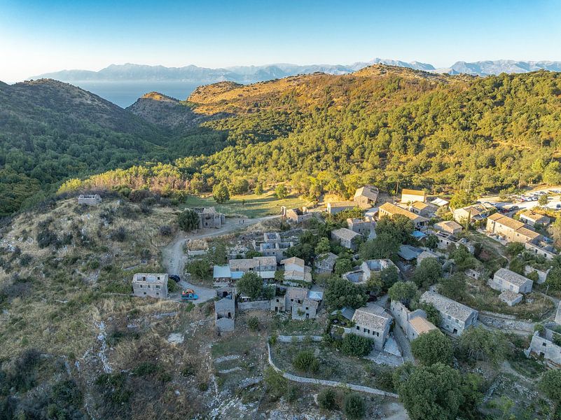 Old Perithia in the afternoon sun by Easycopters