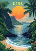 Kauai zonsondergang Serenity