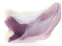 encre abstraite en rose violet