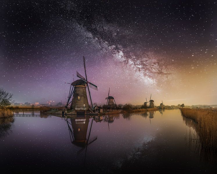 Kinderdijk von Herman van den Berge