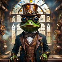 Steampunk-Frosch
