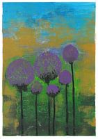 Onions in a landscape.