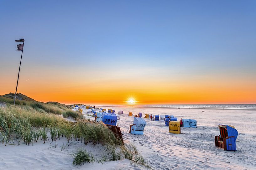 Coucher de soleil sur Juist par Dirk Rüter