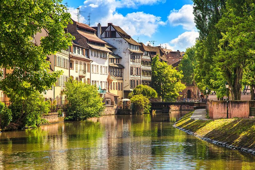 Straßburg, Kanal in Petite France, Elsass von Stefano Orazzini