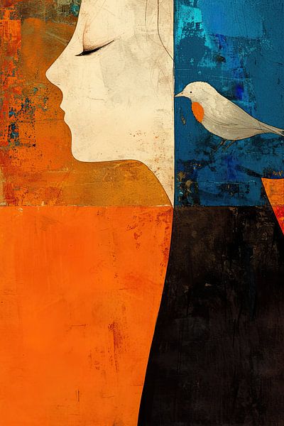 Frauenporträt | Echos der Stille von ARTEO Gemälde