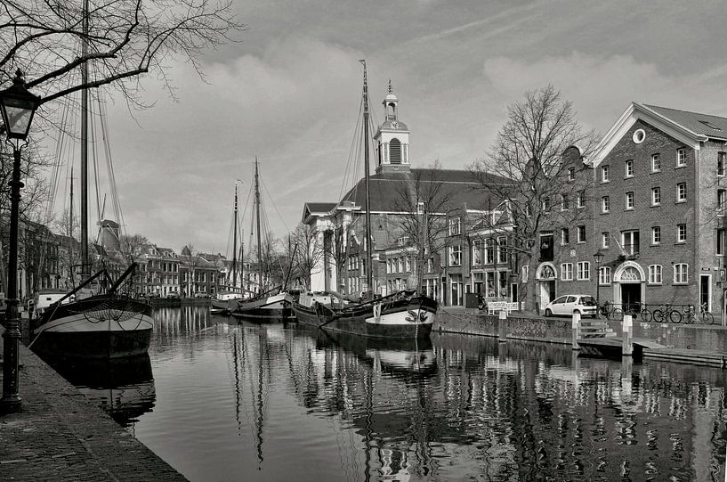 Schiedam-Ansicht von Lange Haven (s.w.) von Leo Huijzer
